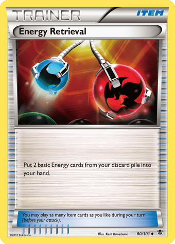 Energy Retrieval Plasma Blast Pokemon Card
