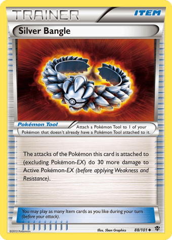 Silver Bangle Plasma Blast Pokemon Card