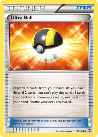 Ultra Ball Plasma Blast Pokemon Card