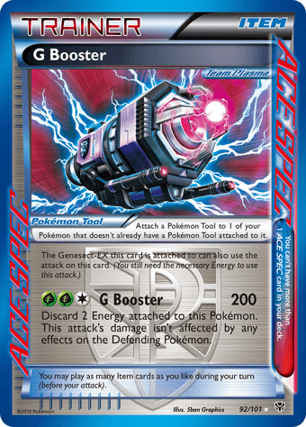 G Booster Plasma Blast Pokemon Card