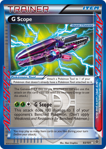G Scope Plasma Blast Pokemon Card