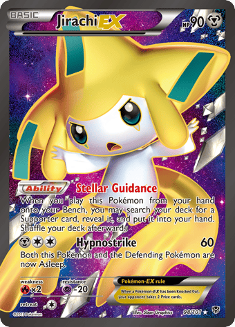 Jirachi-EX Plasma Blast Pokemon Card