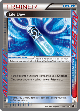 Life Dew Plasma Freeze Pokemon Card