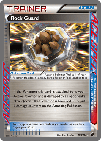 Rock Guard Plasma Freeze Pokemon Card