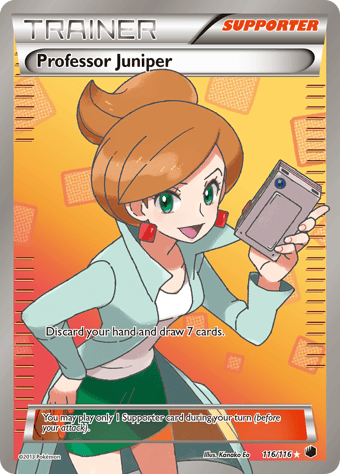 Professor Juniper Plasma Freeze Pokemon Card