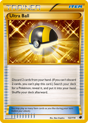 Ultra Ball Plasma Freeze Pokemon Card