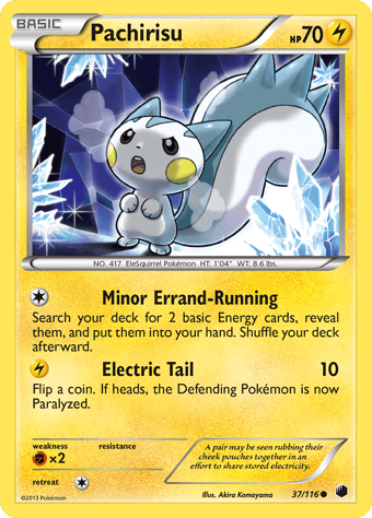 Pachirisu Plasma Freeze Pokemon Card