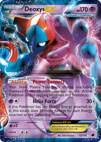 Deoxys-EX Plasma Freeze Pokemon Card