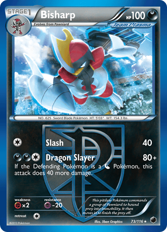 Bisharp Plasma Freeze Pokemon Card