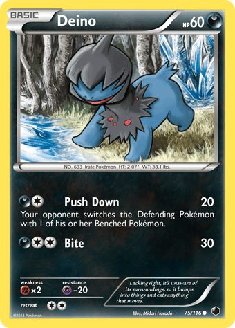 Deino Plasma Freeze Pokemon Card
