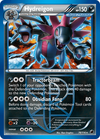 Hydreigon Plasma Freeze Pokemon Card