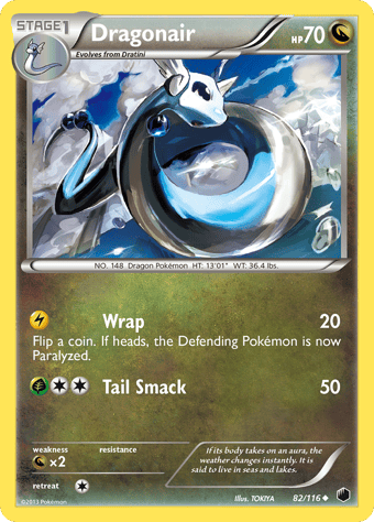 Dragonair Plasma Freeze Pokemon Card