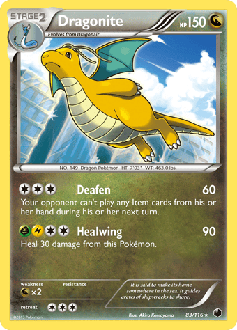 Dragonite Plasma Freeze Pokemon Card