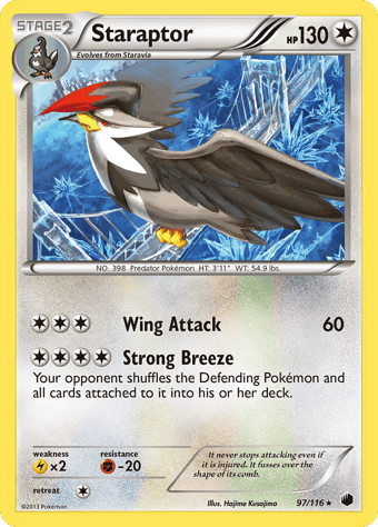Staraptor Plasma Freeze Pokemon Card