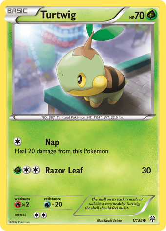 Turtwig Plasma Storm Pokemon Card