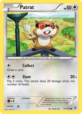 Patrat Plasma Storm Pokemon Card