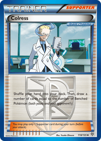 Colress Plasma Storm Pokemon Card