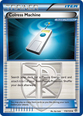 Colress Machine Plasma Storm Pokemon Card