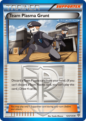 Team Plasma Grunt Plasma Storm Pokemon Card
