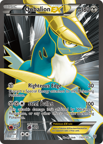 Cobalion-EX Plasma Storm Pokemon Card