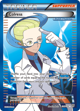 Colress Plasma Storm Pokemon Card