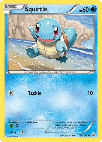 Squirtle Plasma Storm Pokemon Card