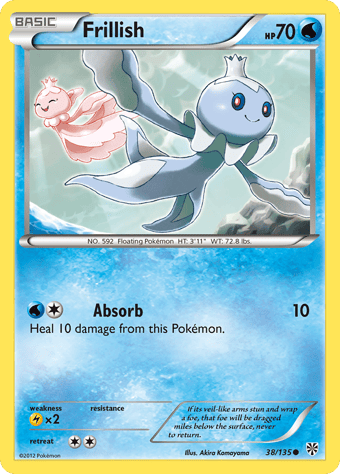 Frillish Plasma Storm Pokemon Card