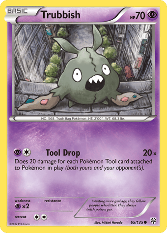 Trubbish Plasma Storm Pokemon Card