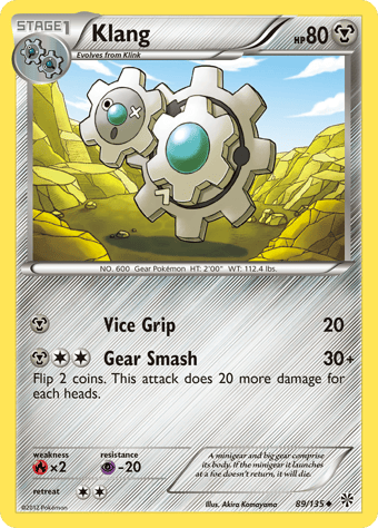 Klang Plasma Storm Pokemon Card