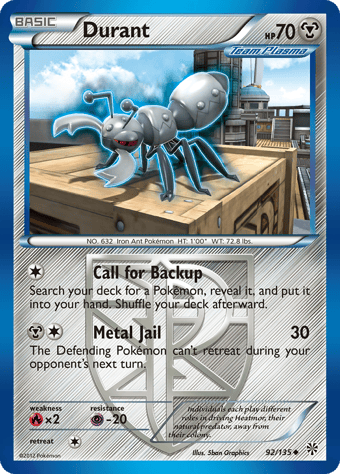 Durant Plasma Storm Pokemon Card