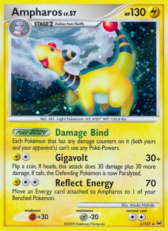 Ampharos Platinum Pokemon Card