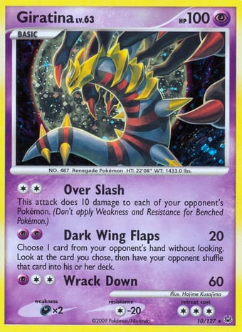 Giratina Platinum Pokemon Card