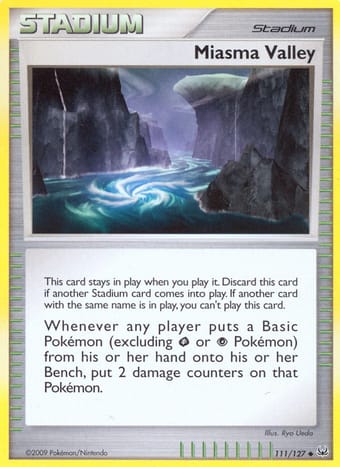 Miasma Valley Platinum Pokemon Card