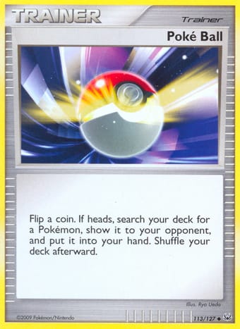 Poke Ball Platinum Pokemon Card