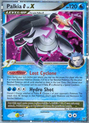 Palkia G Platinum Pokemon Card