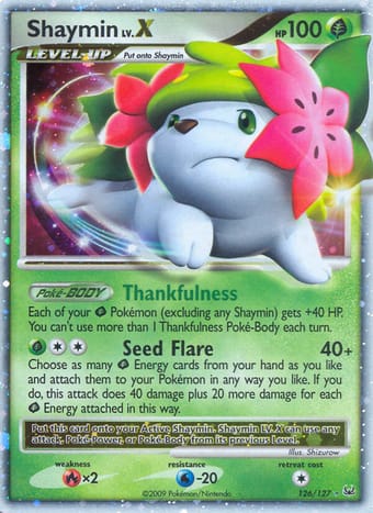Shaymin Platinum Pokemon Card