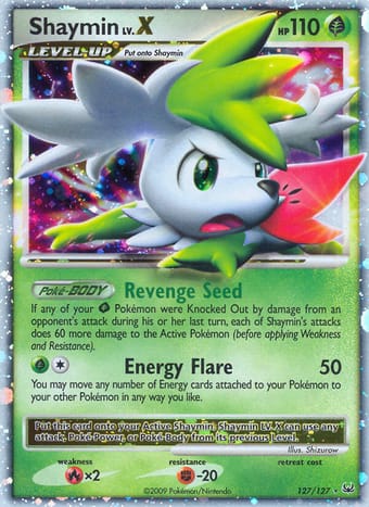 Shaymin Platinum Pokemon Card