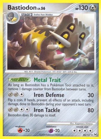 Bastiodon Platinum Pokemon Card
