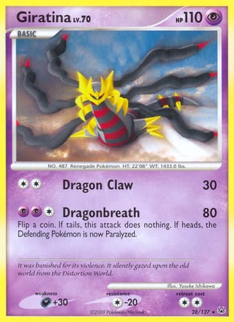 Giratina Platinum Pokemon Card