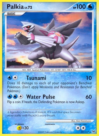 Palkia Platinum Pokemon Card
