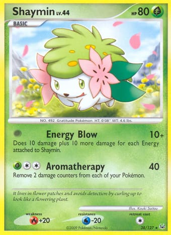 Shaymin Platinum Pokemon Card