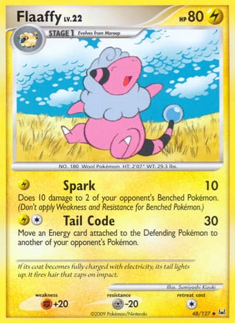Flaaffy Platinum Pokemon Card