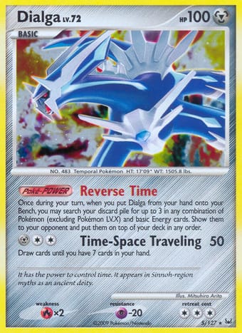 Dialga Platinum Pokemon Card