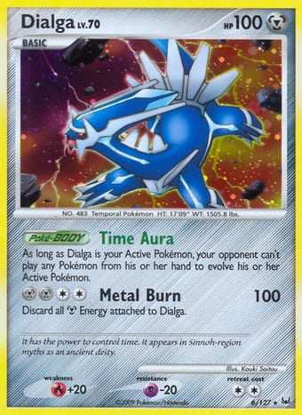 Dialga Platinum Pokemon Card