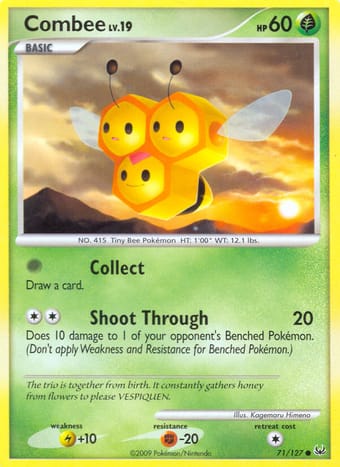 Combee Platinum Pokemon Card
