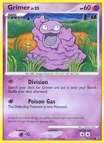 Grimer Platinum Pokemon Card