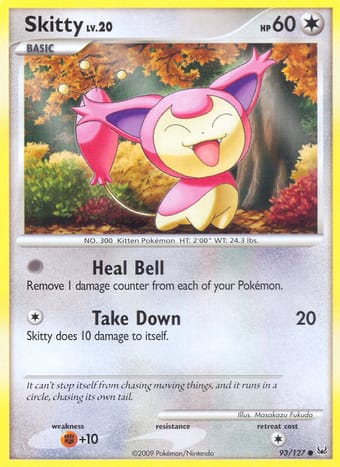 Skitty Platinum Pokemon Card