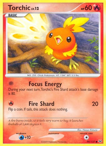 Torchic Platinum Pokemon Card