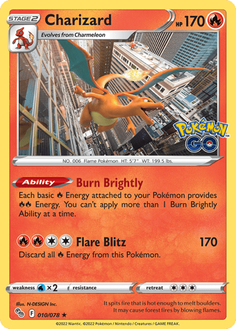 Charizard Pokemon Go Pokemon Card