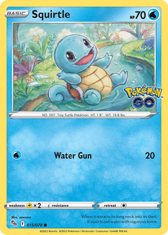 Squirtle Pokemon Go Pokemon Card